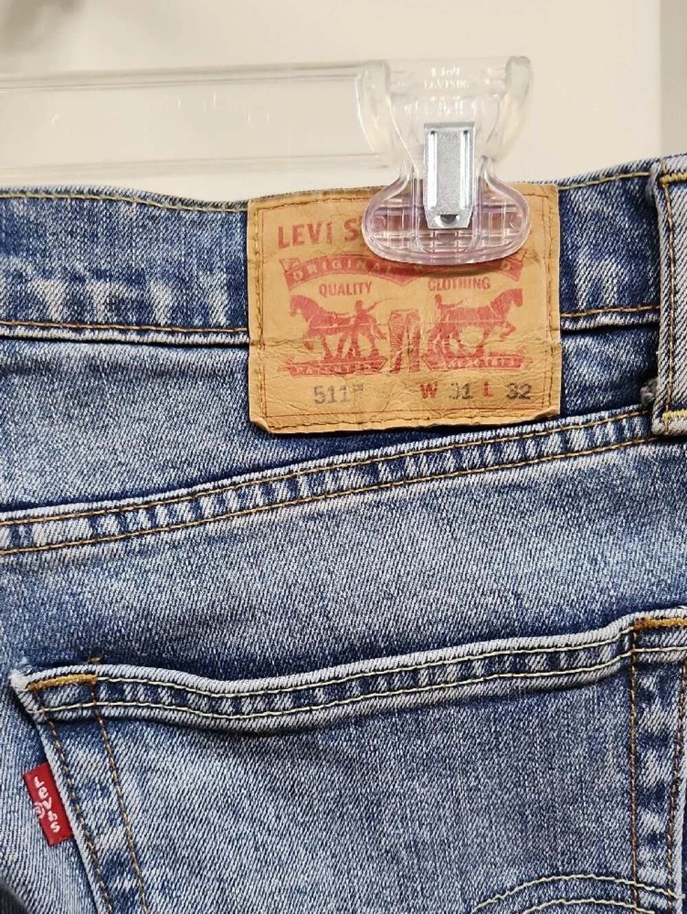 Levi's Slim Straight Light Blue Washed Jeans